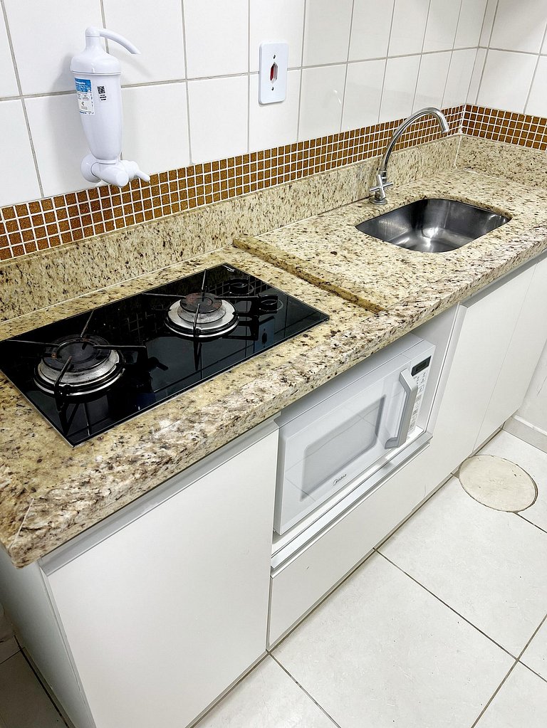 Apto 307 Carajás | Academia e cozinha em Goiânia