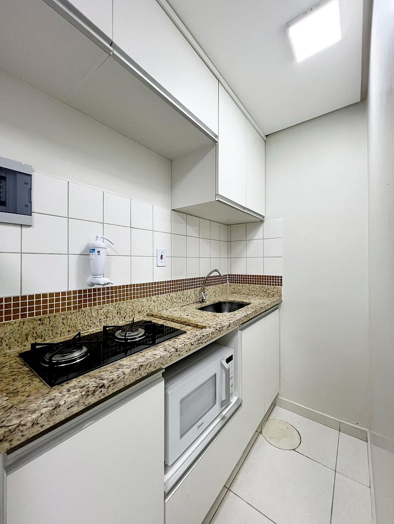 Apto 307 Carajás | Academia e cozinha em Goiânia